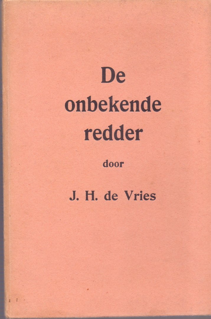 Vries, J.H. de (ds1289) - De onbekende redder en andere verhalen