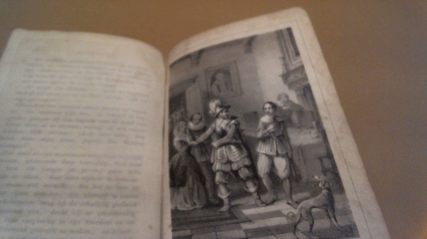 H.W. Plaatzer v.d. Hull  2 litho's - De Vaandrig of Vaderlandsliefde en Heldenmoed. Een Oorspronkelijk Verhaal uit den Tachtigjarigen Oorlog,voor de Jeugd