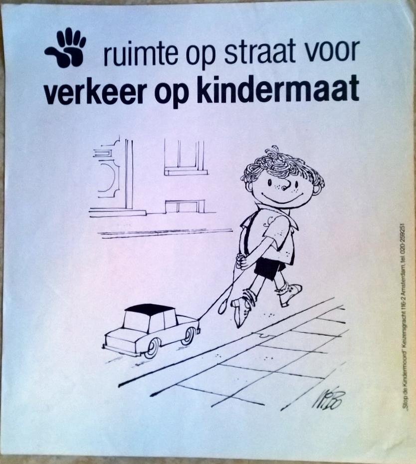 Boost, Wim [Wibo] (Illustratie) - Ruimte op straat voor verkeer op kindermaat