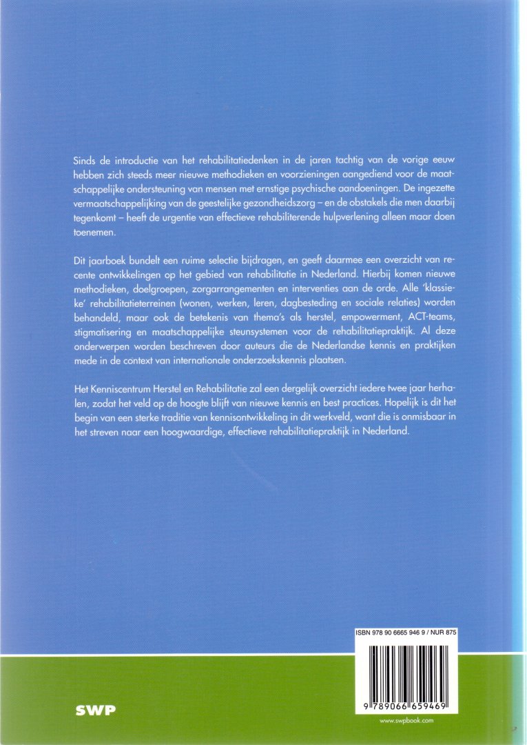 Plooy, A., Rooijen, S. van, Weeghel, J. van (ds1286) - Psychiatrische rehabilitatie / jaarboek 2008-2008