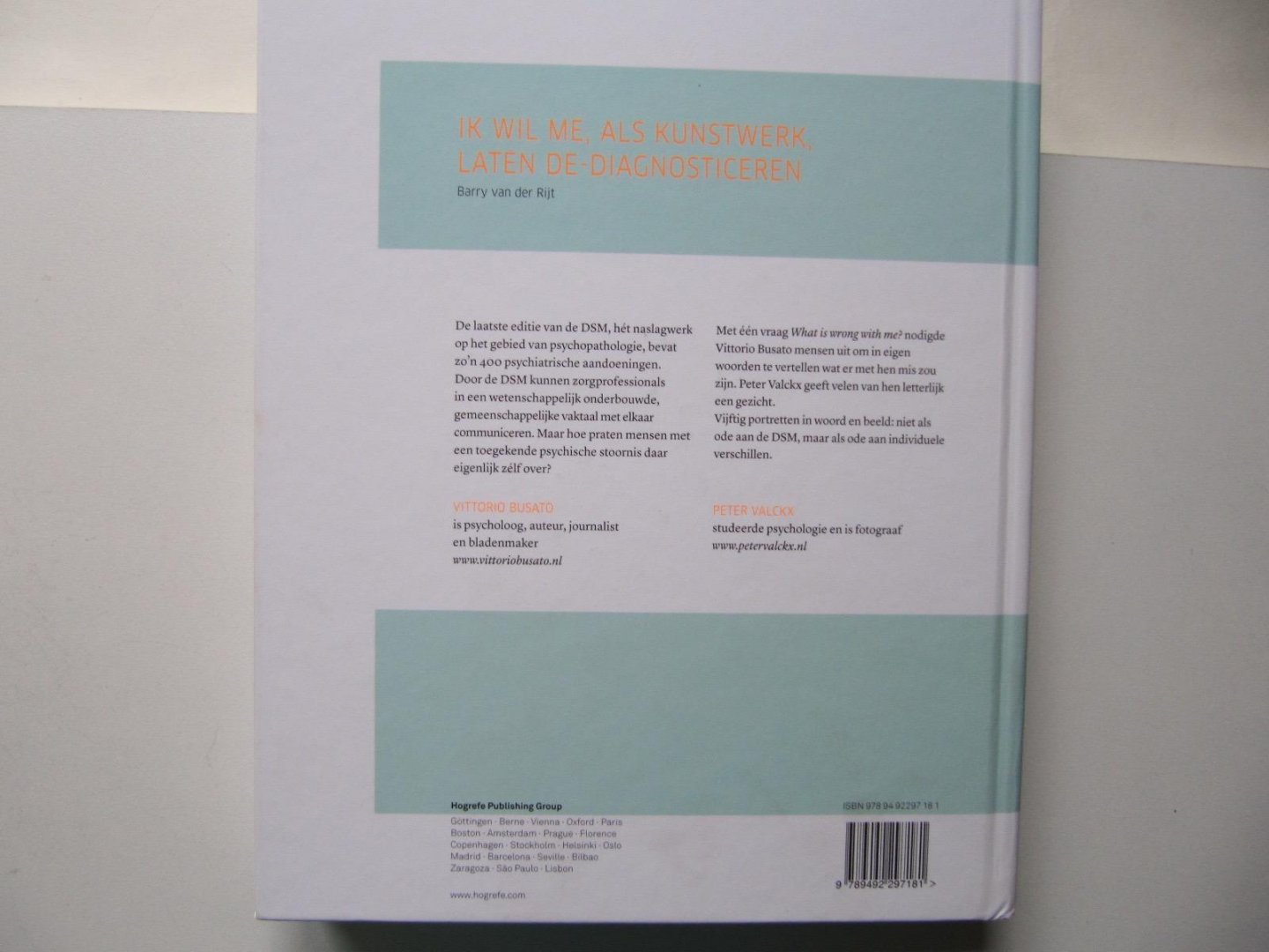 Busato, Vittorio / Peter Valckx - What's wrong with me? / Gezichten achter de DSM