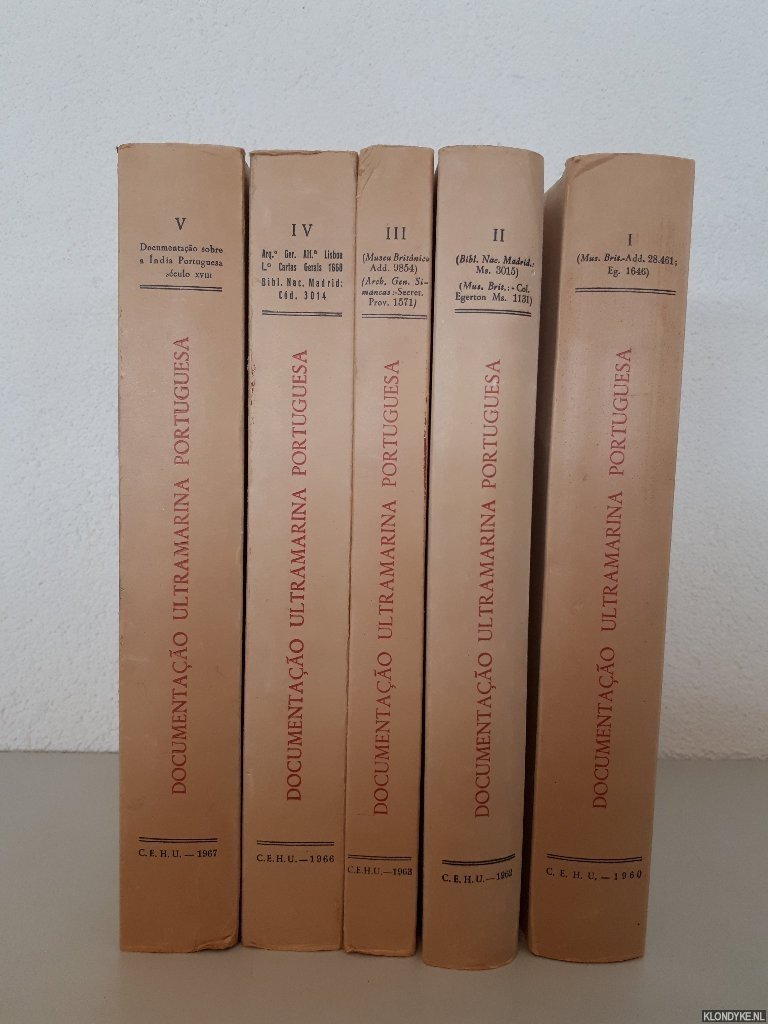 Silva Rego, A. da - Documentação ultramarina portuguesa (5 volumes)