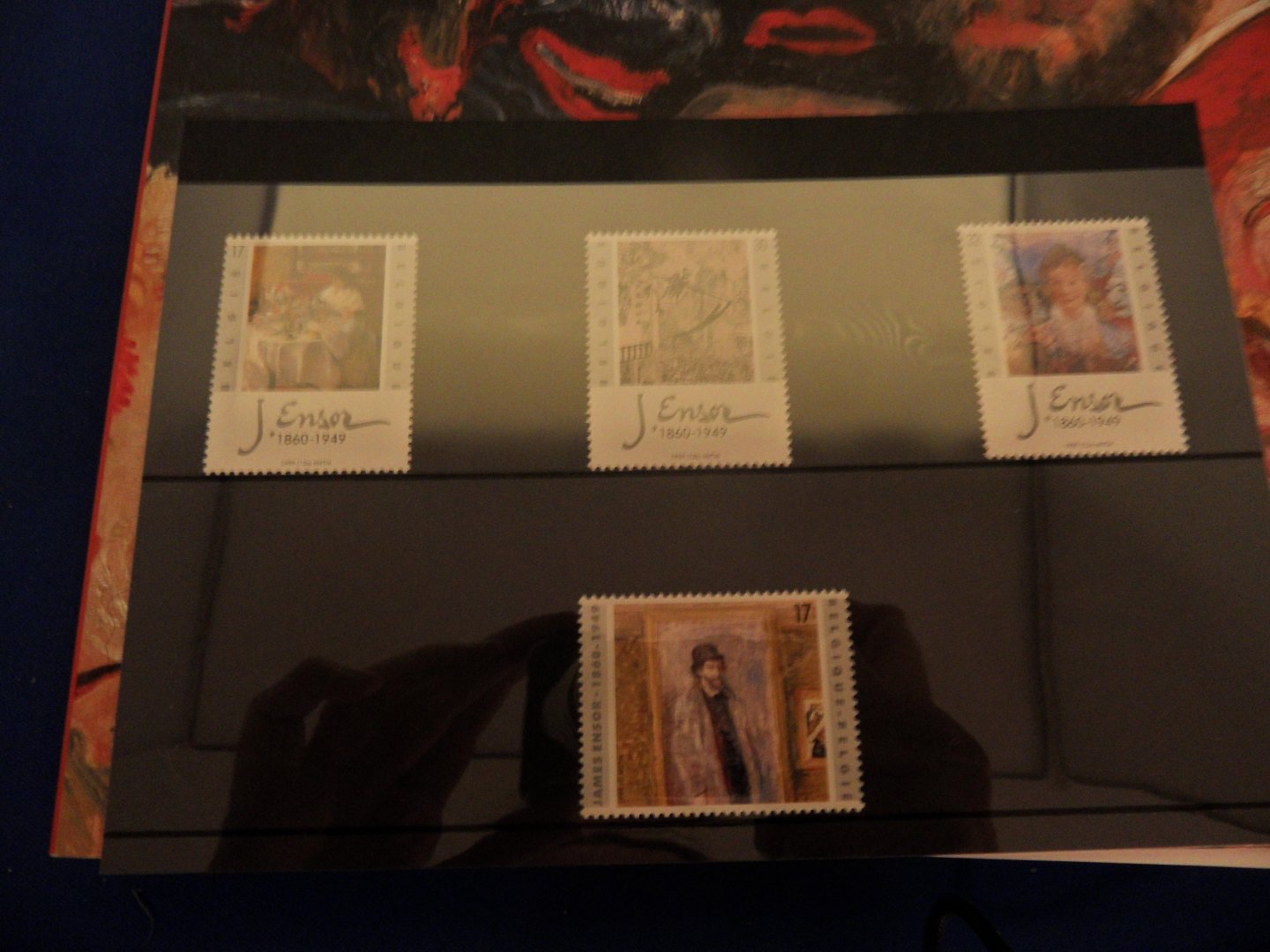  - James Ensor + set van 4 postzegels