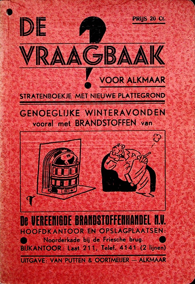 Alkmaar - De Vraagbaak voor Alkmaar : Stratenboekje met nieuwe plattegrond