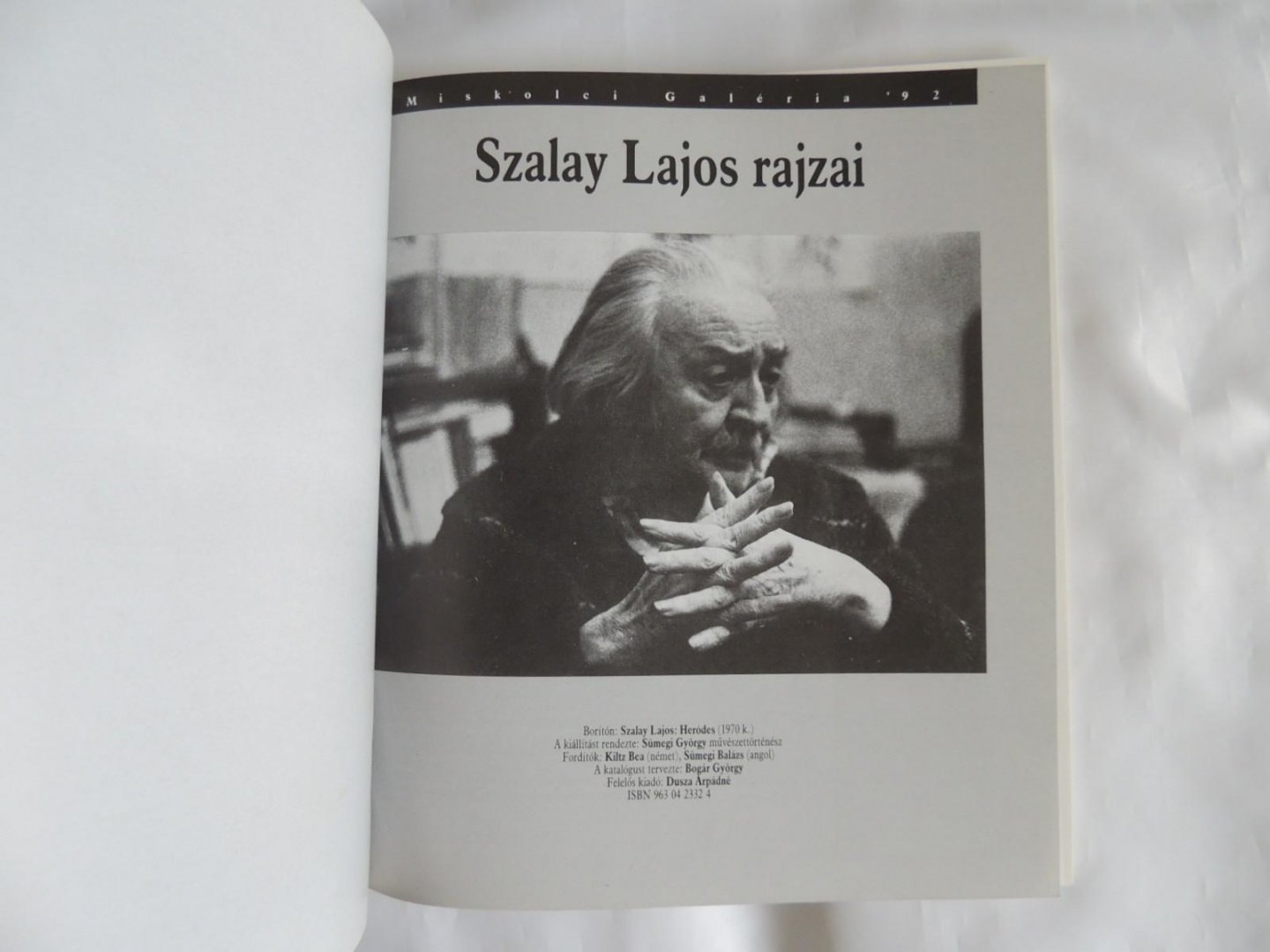 Szalay Lajos - GENESIS - a graphic interpretation by Lajos Szalay ++++ Szalay Lajos - Catalogus , miskolci Galeria '92