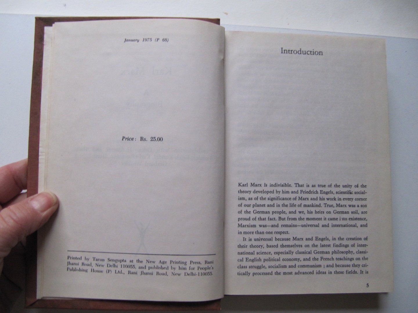 Heinrich Gemkow - Karl Marx, A Biography