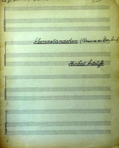 Antcliffe, Herbert: - Abendständchen / Herbert Antcliffe