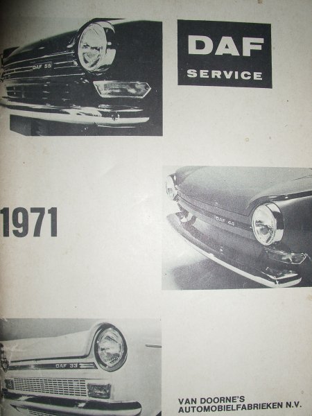 diverse auteurs - DAF service 1971