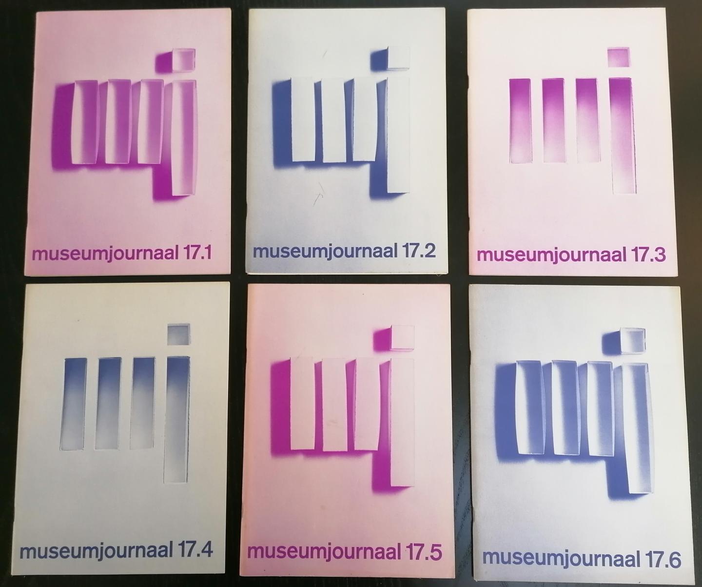 Hefting, Paul (hoofdredactie); Jurriaan Schrofer (basisvormgeving); Piet van der Have (opmaak omslag); P. van Meyl (opmaak binnenwerk) - Museumjournaal jrg. 17 (1972), 1-6 compleet