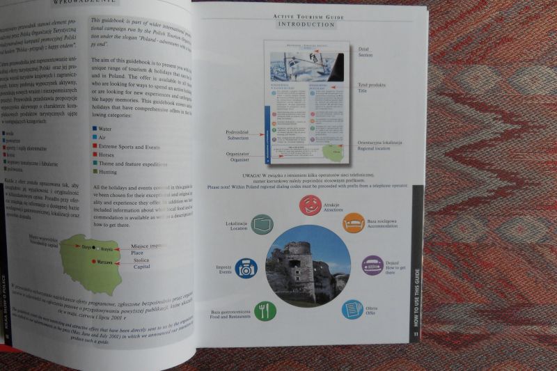 Wojcik, Gwidon (voorwoord). - Przygody. - Przewodnik - Turysyka Aktywna. Z Happy Endem. - Active Tourism Guide; Adventures with a Happy End. Poland.