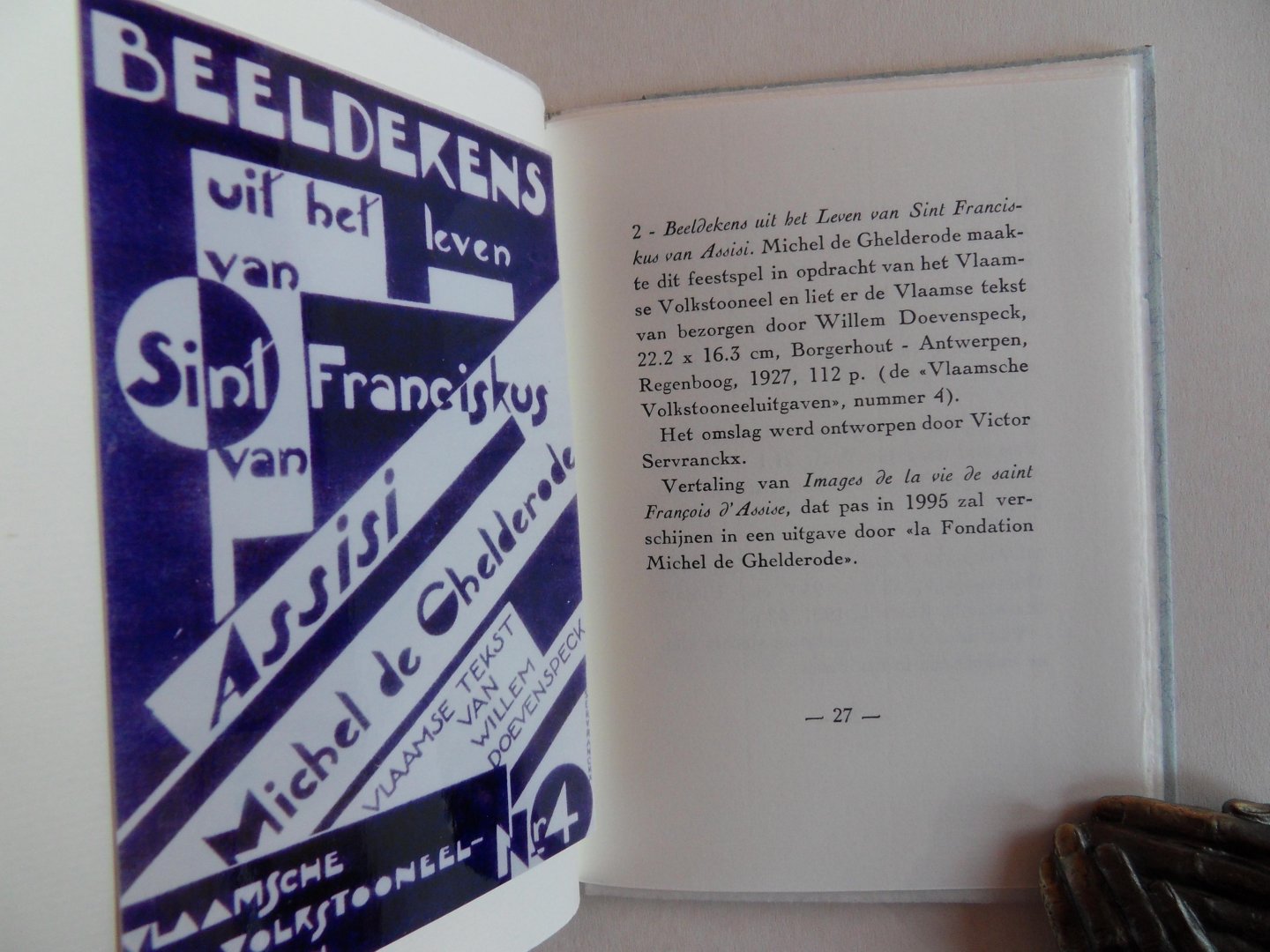Simoens, Peter. [ GESIGNEERD door de samensteller ] - Michel de Ghelderode in het Nederlands. - een geïllustreerde bibliografie. [ Genummerd exemplaar 14 / 50 ].