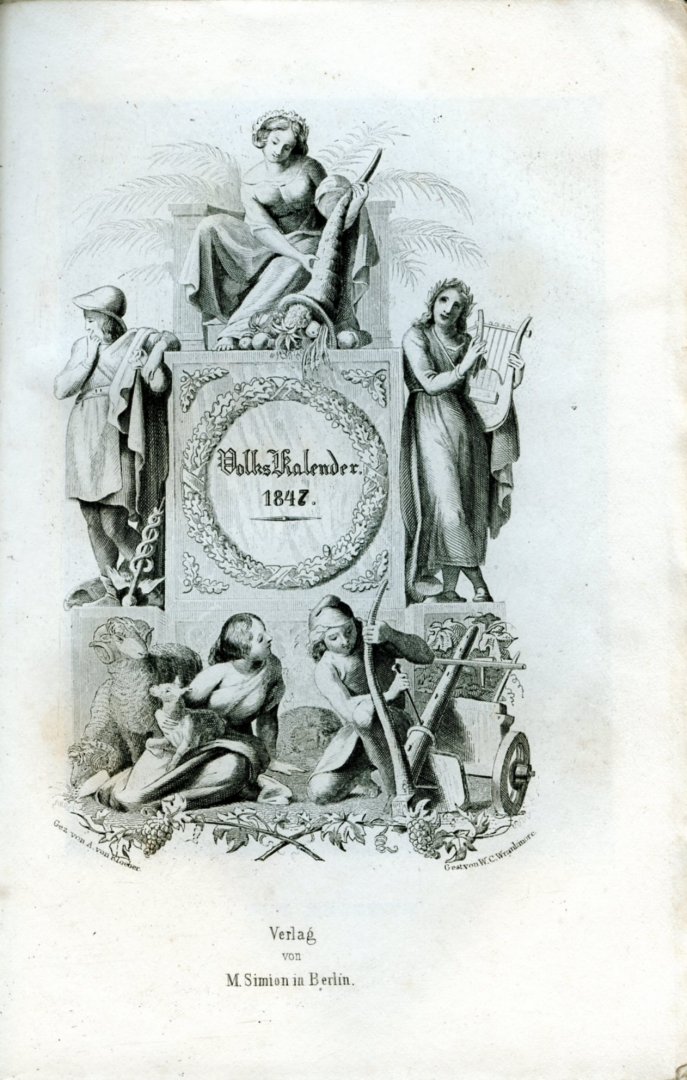Steffens, Karl - Volks-Kalender für 1847