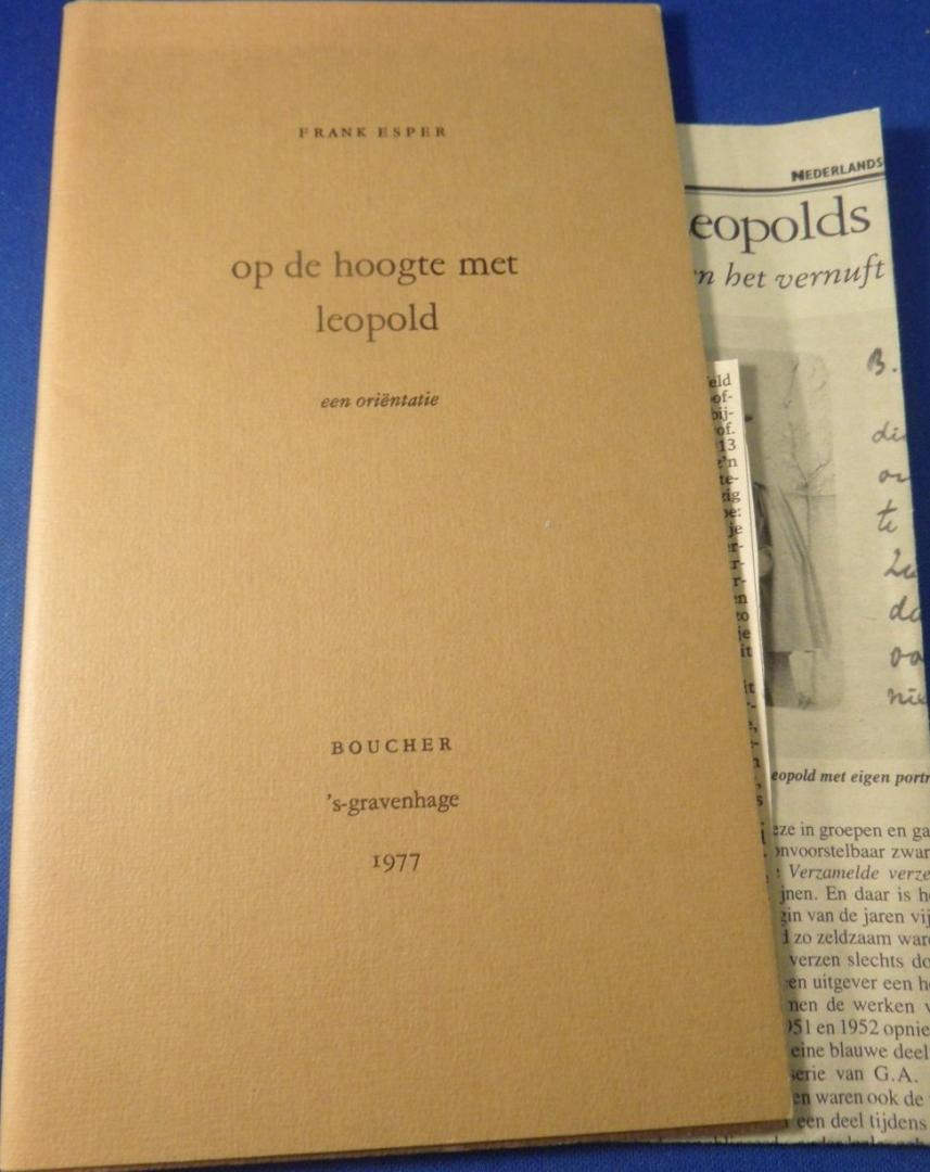 Esper, Frank - Op de hoogte met Leopold. Een oriëntatie