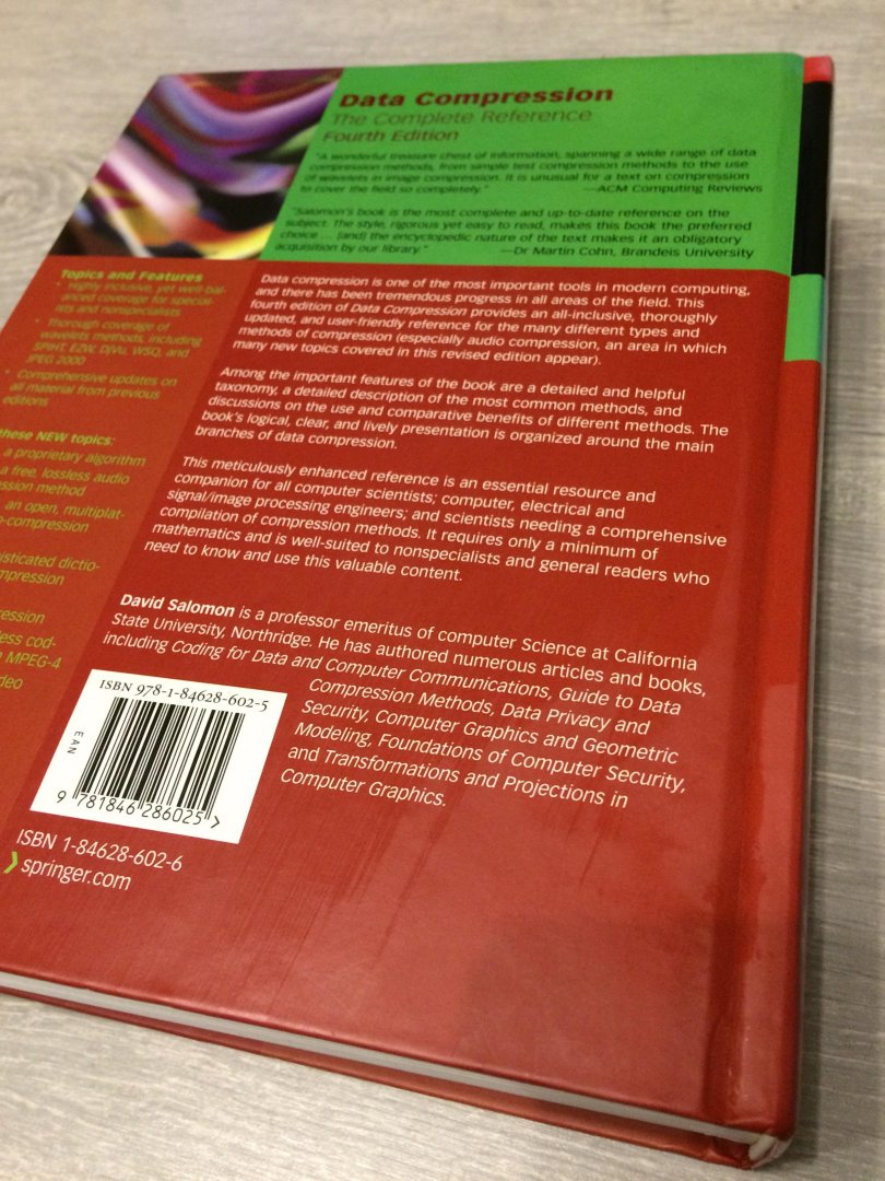 Salomon, David - Data Compression / The Complete Reference