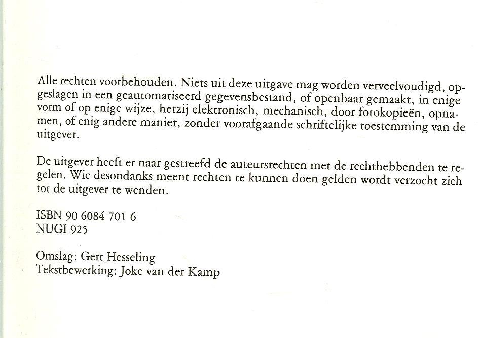 Walden Willy Omslag Gert Hesseling  met Tekstbewerking van Joke van der Kamp - Ja dat was revue
