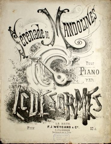 Desormes, L.C.: - Sérénade de mandolines pour piano