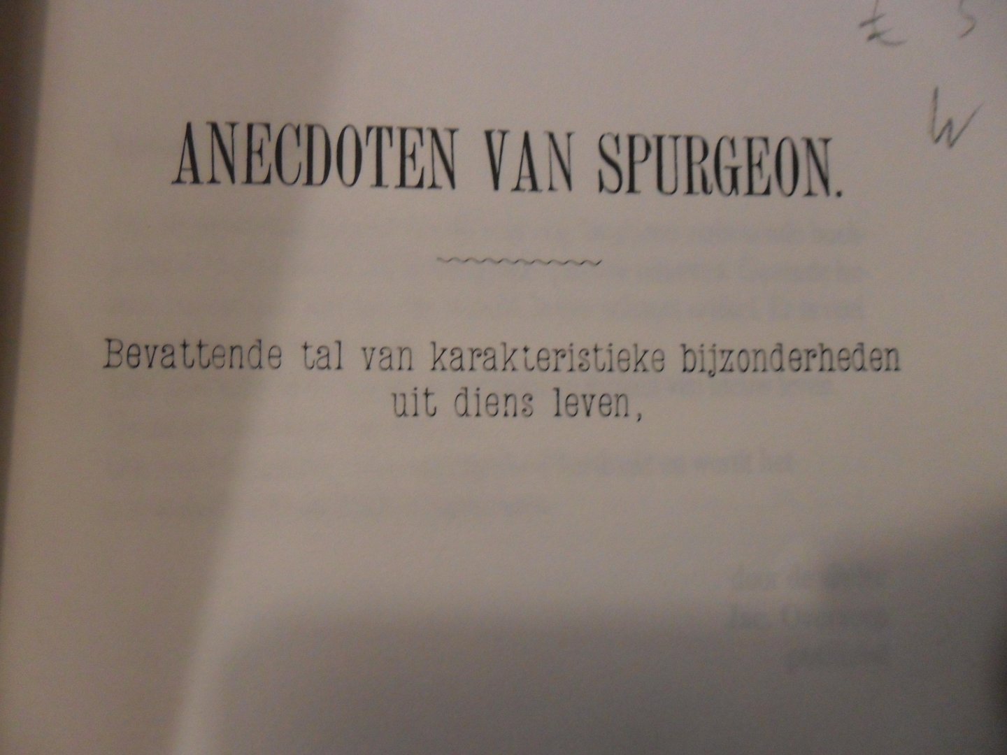 Spurgeon - Anecdoten van Spurgeon