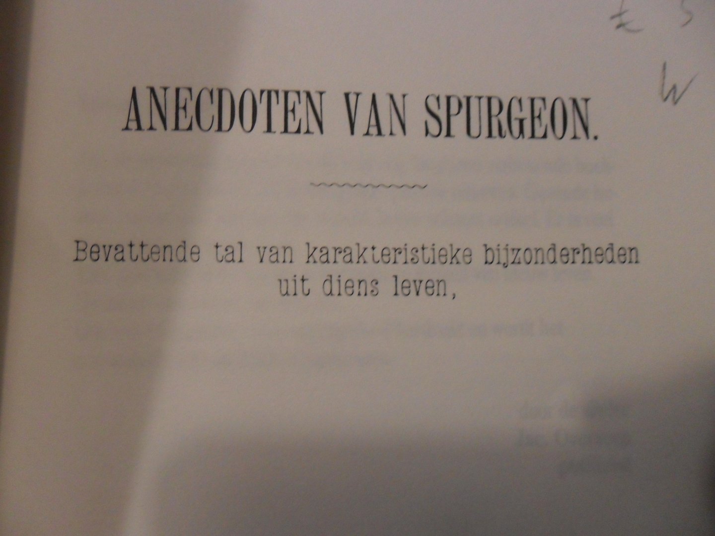 Spurgeon - Anecdoten van Spurgeon