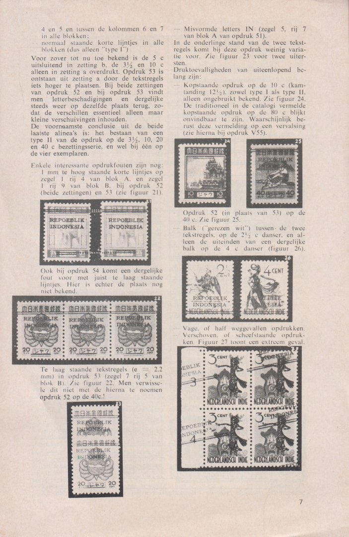 Bruynesteyn van Coppenraedt, dr W. - Republik Indonesie - De boekdruk/opdrukken van 1945