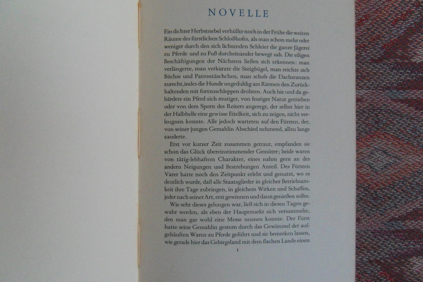 Goethe, Johann Wolfgang von. - Novelle. [ Beperkte oplage, maar aantal niet vermeld ].