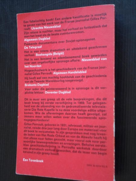 Perrault, Gilles - Die Rote Kapelle, De geschiedenis van Het Rode Orkest, de spionage organisatie die een beslissende roil speelde in de nederlaag van nazi-Duitsland