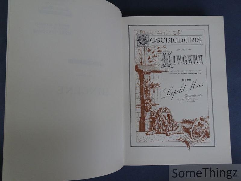 L. Mees. - Geschiedenis der Gemeente Hingene.