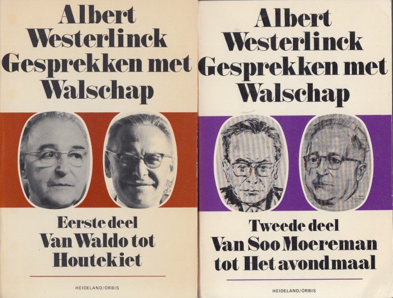 Westerlinck, Albert - Gesprekken met Walschap. I Van Waldo tot Houtekiet, II Van Soo Moereman tot Het avondmaal.