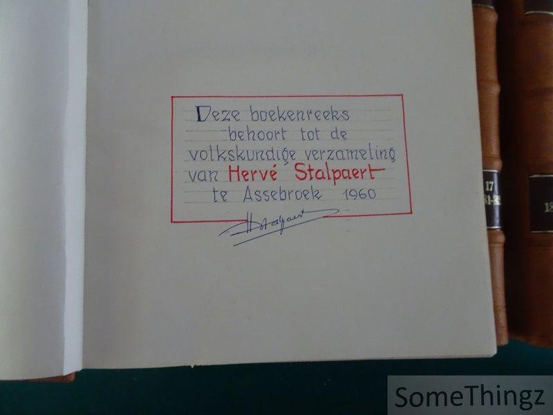 Guide Gezelle, et al. - Rond den heerd : een leer- en leesblad voor alle lieden. [Complete reeks in 25 delen inclusief het laatste op 88 exemplaren verschenen deel uit 1902! Met bijgevoegd: Deel III uit de reeks 'Nederlandse Volkskundige Bibliografie', getiteld 'Rond...
