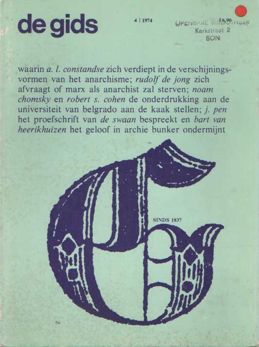 Constandse, H. Mulisch e.a. (redactie), A.L. - De Gids. Algemeen Cultureel Maandblad. Honderdzevenendertigste jaargang, 1974 no. 4
