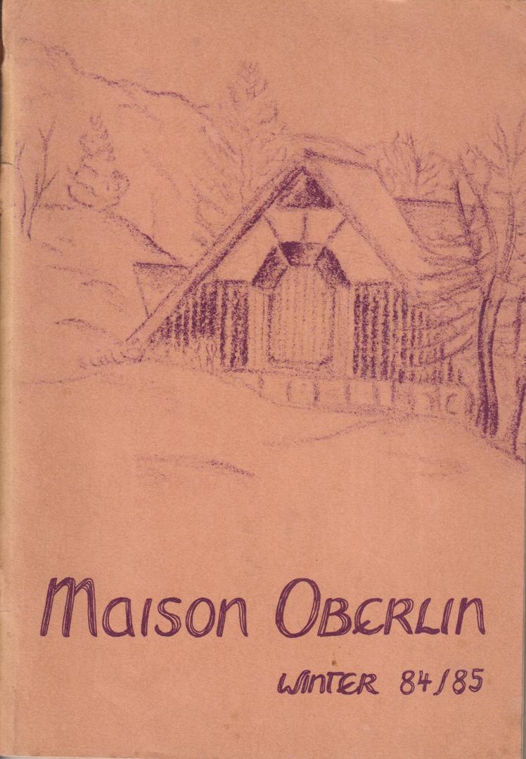 Maison Jean Frederic Oberlin - Maison Oberlin - Winter 85/86 - Inhoud: Zie scan