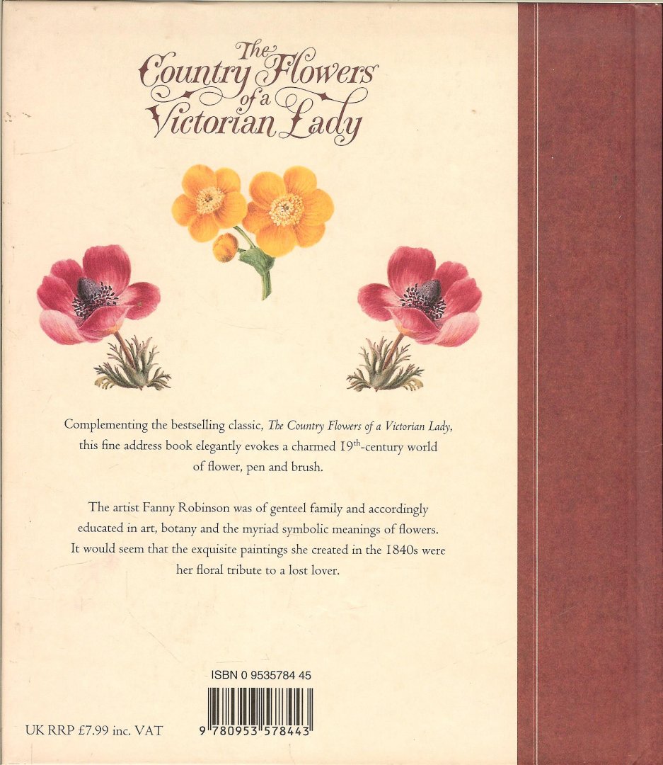 Robinson, Fanny en  David Fordham - The Country Flowers of a Victorian Lady .. Address Book