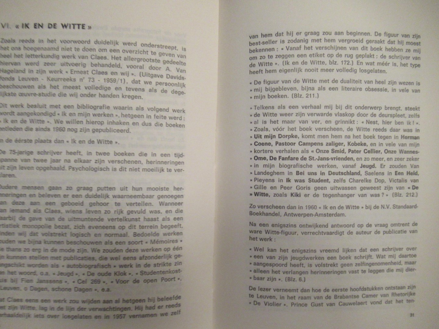 Vandevoort, Piet - Post-scriptum Ernest Claes 1885- 1968