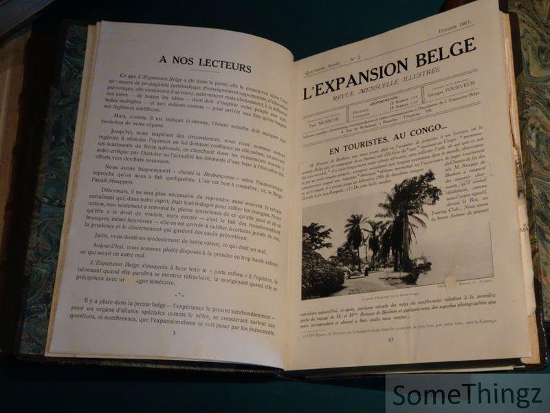 Paul Mussche et Georges Pourveur (dir.) - L'expansion Belge. Revue mensuelle illustrée. [Incomplet: seulement le sixième année et la première moitié du septième anneé sont complet]