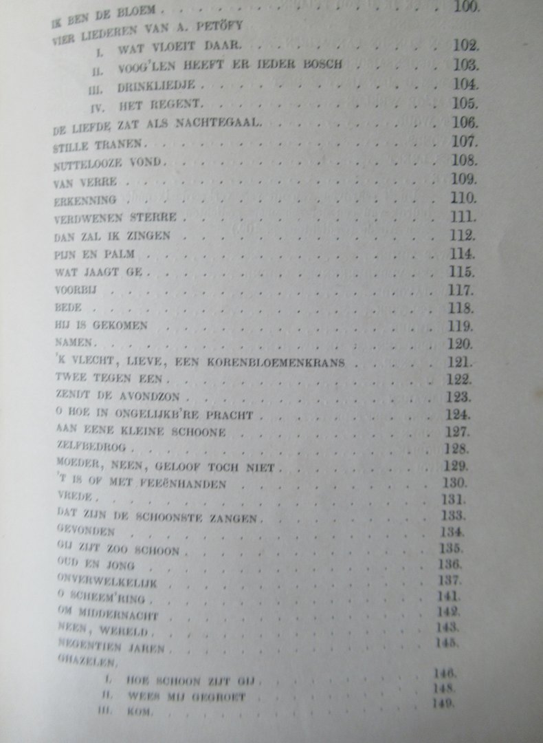 Honigh, C. - Mijne lente. Liederen