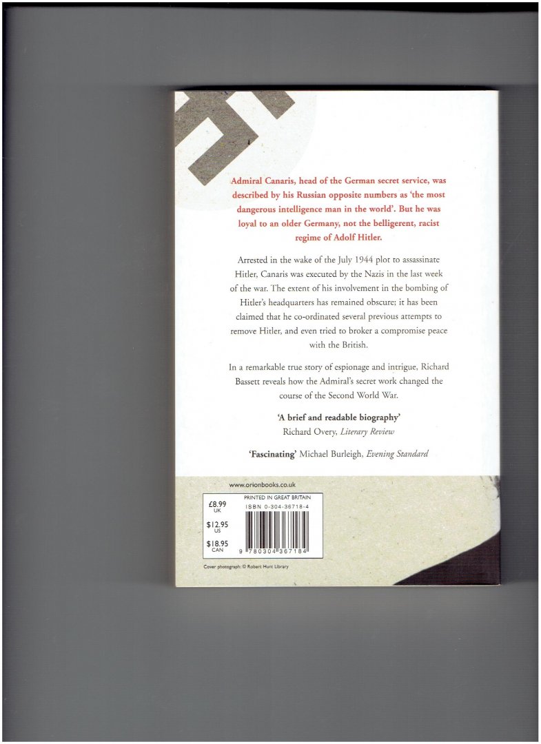 Bassett, Richard - Hitler's Spy Chief / The Wilhelm Canaris Mystery