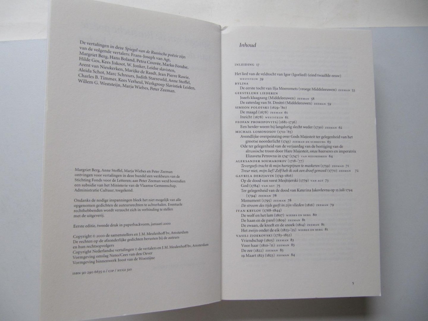 Weststeijn, W.G. / Zeeman, P. - Spiegel van de Russische poezie / van de twaalfde eeuw tot heden
