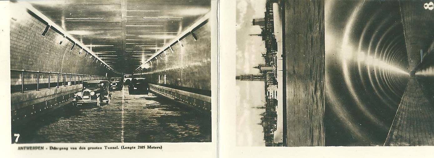 Anoniem - Oud souvenir album: Tunnels Antwerp