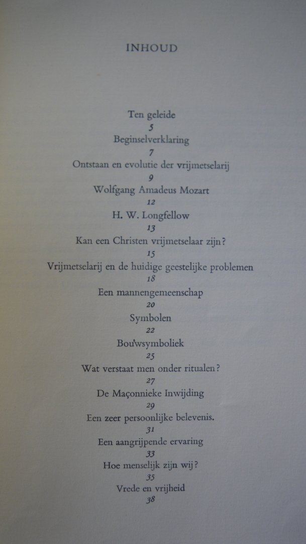 Kok, Prof. dr. J. (ten geleide) - Bericht uit de werkplaatsen; voor vrijheid, verdraagzaamheid en broederschap
