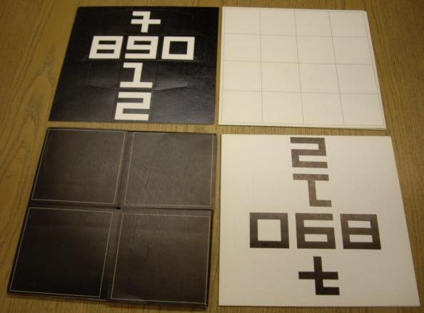 KWADRAAT-BLAD., QUADRAT-PRINT, SPREEUWERS, WIM.; STEENDRUKKERIJ DE JONG. (ED.) - 16 kubussen en een speelveld.