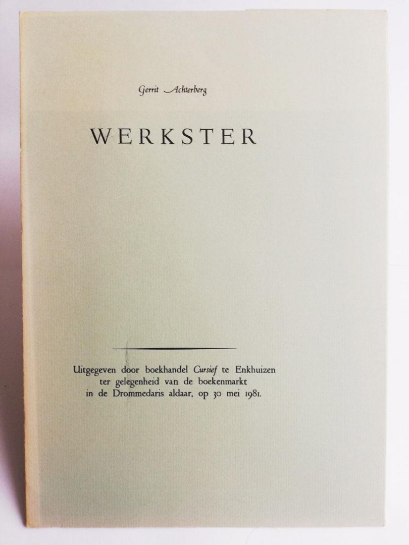 Gerrit Achterberg - Werkster
