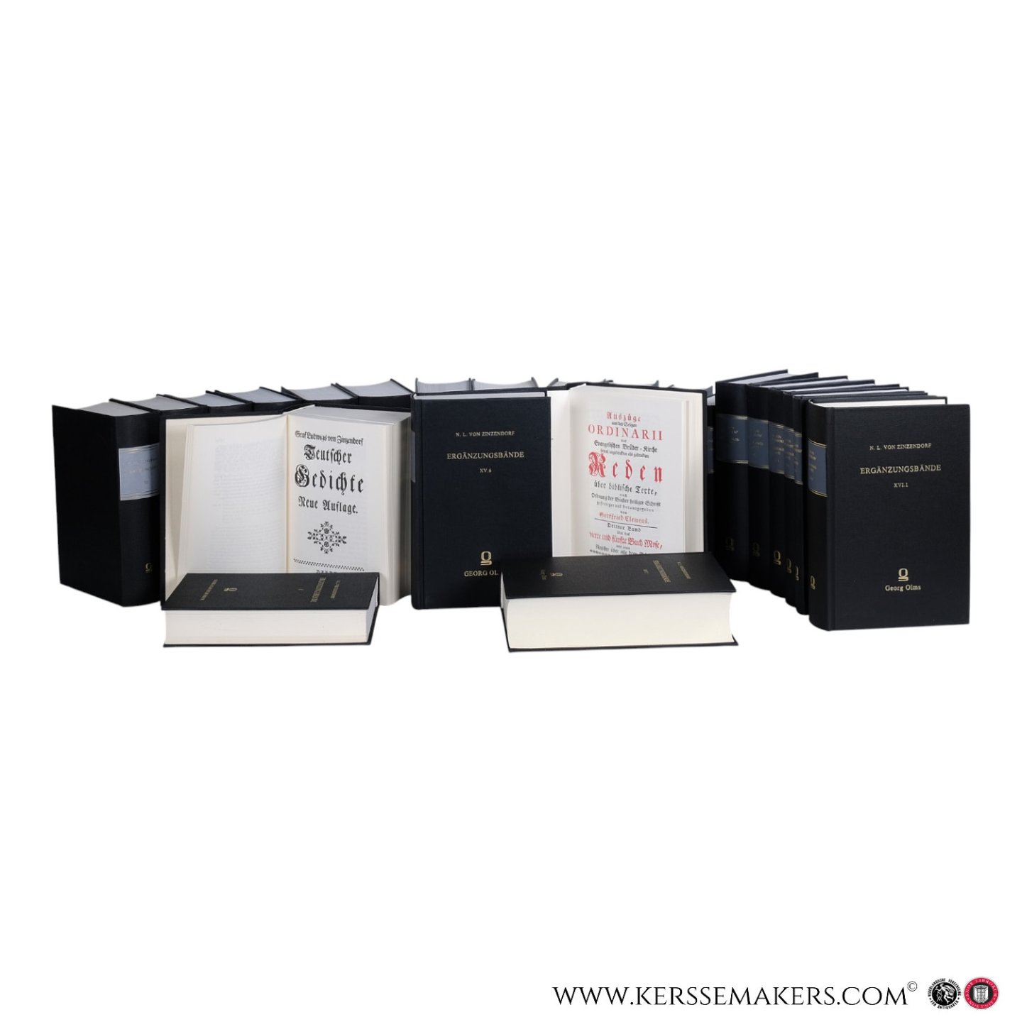 Zinzendorf, Nikolaus Ludwig von / Beyreuther, Erich / Meyer, Gerhard / Meyer, Matthias / Zimmerling, Peter - Ergänzungsbände zu den Hauptschriften. Herausgegeben und mit Einleitungen und Vorworten versehen von Erich Beyreuther, Gerhard Meyer, Matthias Meyer und Peter Zimmerling [complete, 16 works in 23 volumes].