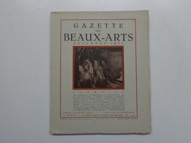  - Gazette des Beaux-Arts decembre 1937