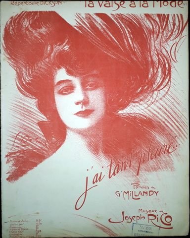 Rico, Joseph: - J`ai tant pleuré. La valse à la mode. Piano et violon