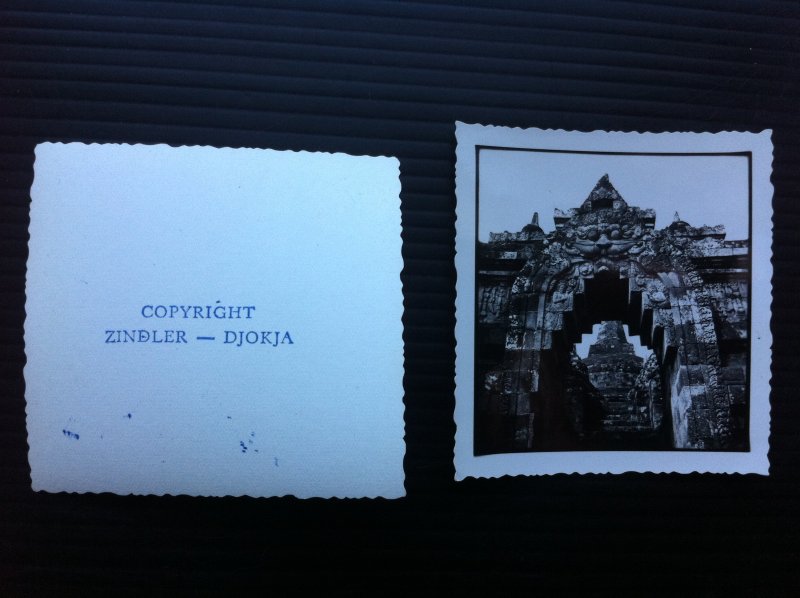  - 4 foto's van de Borobudur van fotograaf Zindler te Djokja [[1930-1940]