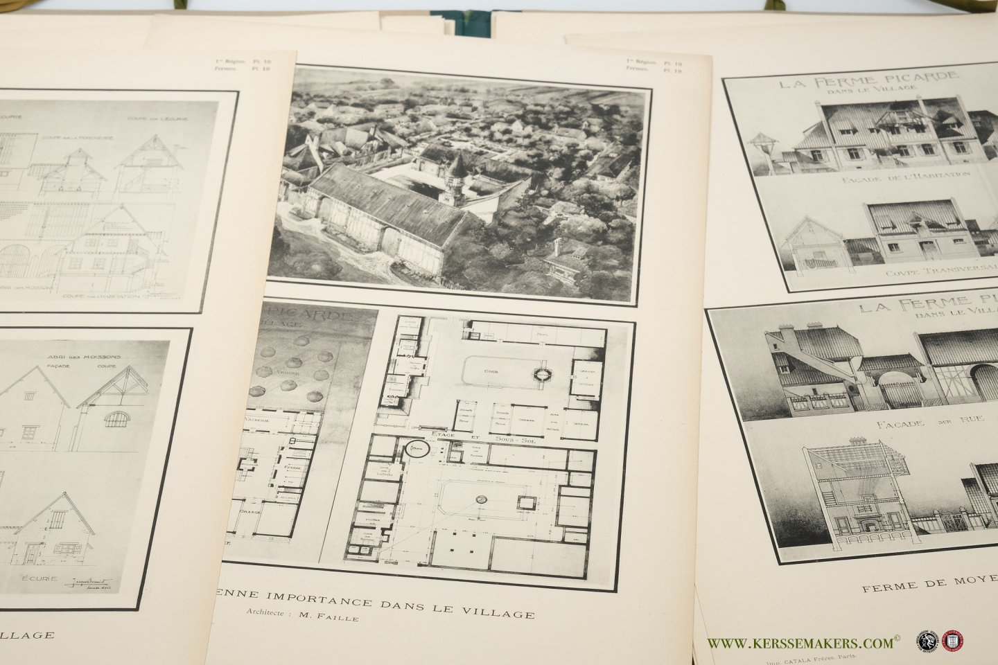 LEFOL, GASTON (ed.). - Fermes et constructions rurales. Façades, plans, détails. Projets primés au concours du sous-secrétariat des Beaux-arts.