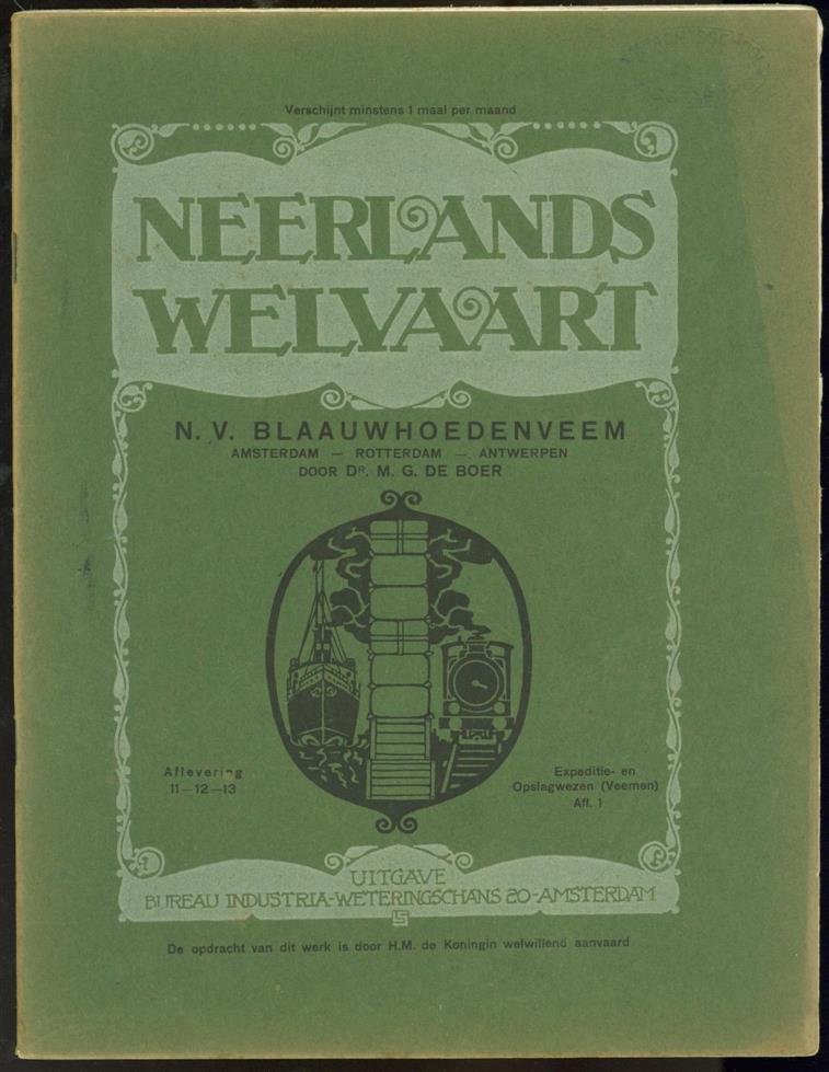 Boer, M. G. de, 1867-1958. - N.V. Blauwhoedenveem : Amsterdam - Rotterdam - Antwerpen