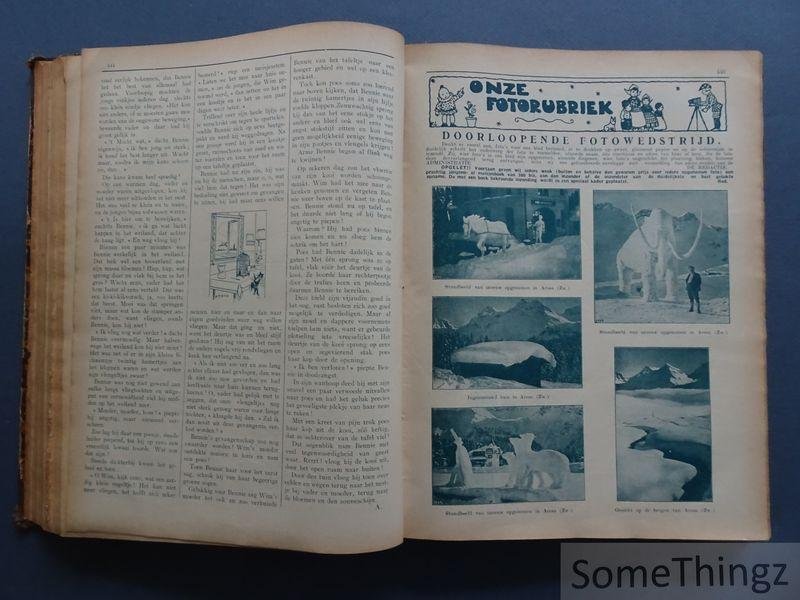 A.L. Smits (red.) / Daan Hoeksema (ills.) - Na de school: geïllustreerd weekblad voor Vlaamsche jongens en meisjes. 4e jaargang, 1928.