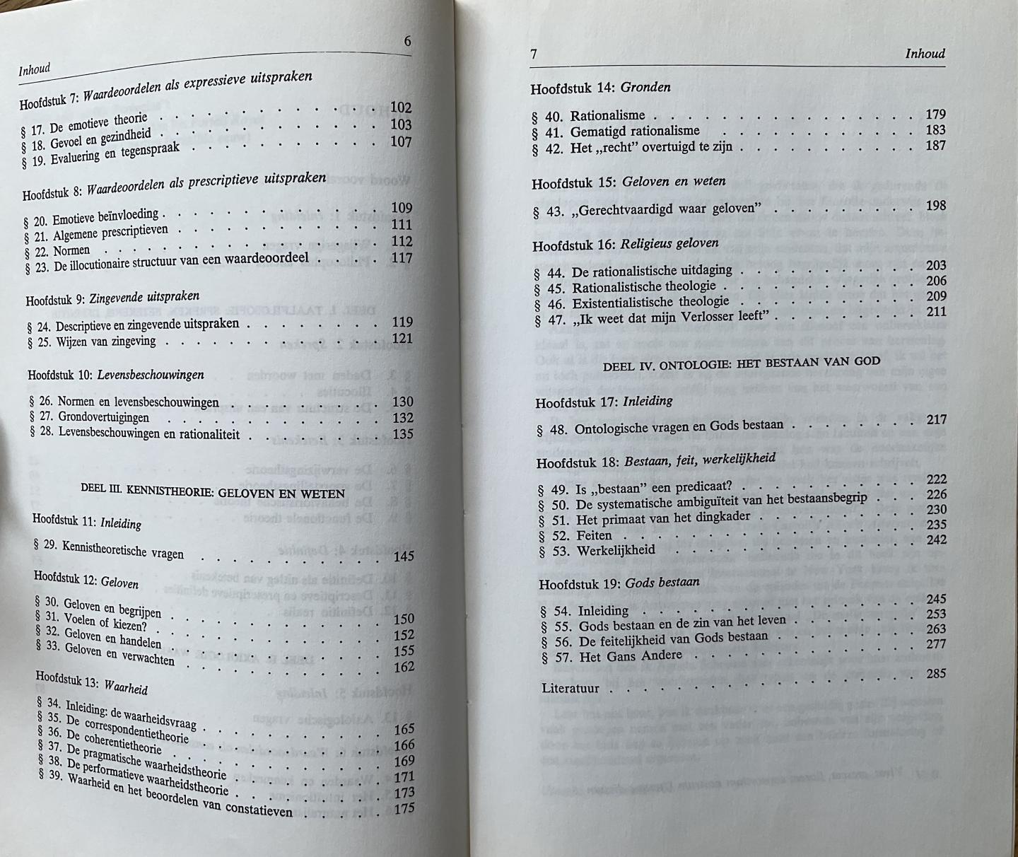 Brümmer, V. - Wijsgerige begripsanalyse, Een inleiding voor theologen en andere belangstellen (2e druk)