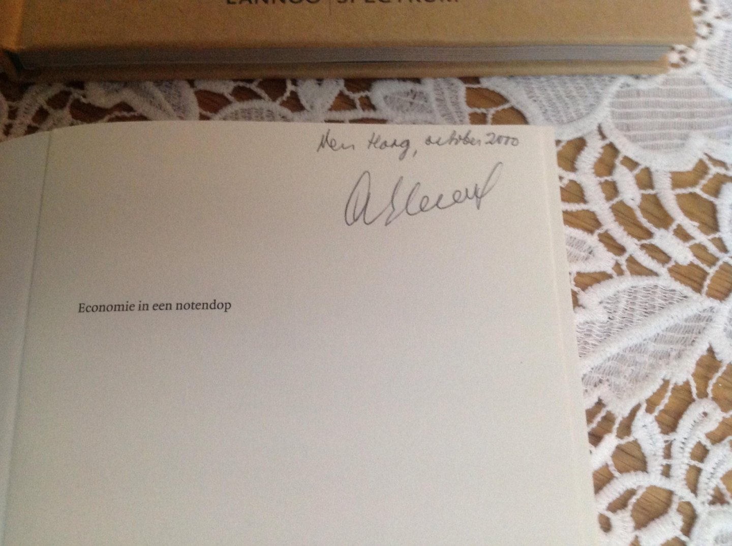 Heertje, A. - Economie in een notendop, gesigneerd exemplaar