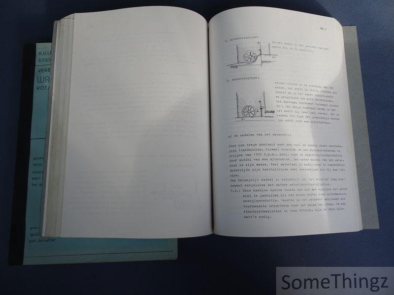 Gino Debruyne, Ignace Deconinck en Piet Deruytter. - Verbouwing watermolen Rotselaar tot molenmuseum en groencentrum. Deel 1: Begeleidende tekst. Deel 2: Bijlage.